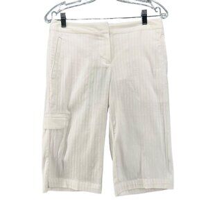 Izod Performx Basix Womens Cargo Shorts Size 2 Stretch Cool-FX Performance White